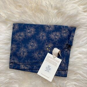 Blue Floral Cotton Pillowcase - chamomile London